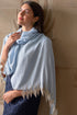 Leafy Sparkle Wool Silk Stole